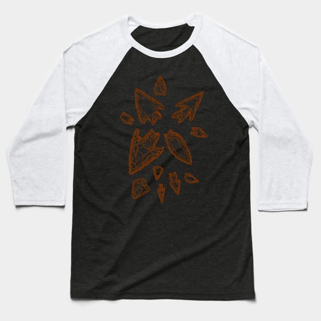 Arrowhead Points Baseball T-Shirt by HRNDZ